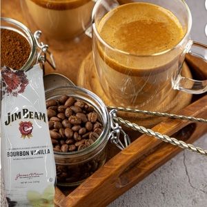 NWT Jim Beam Bourbon Vanilla Flavored Ground Coffee, 100% Arabica Sweet Creamy